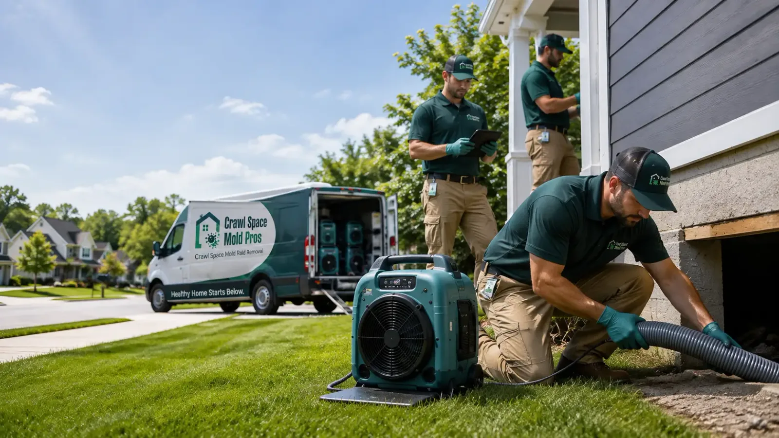 Crawl Space Mold Removal in North Dighton, MA